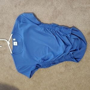 TNA Malibu tshirt blue scrunched